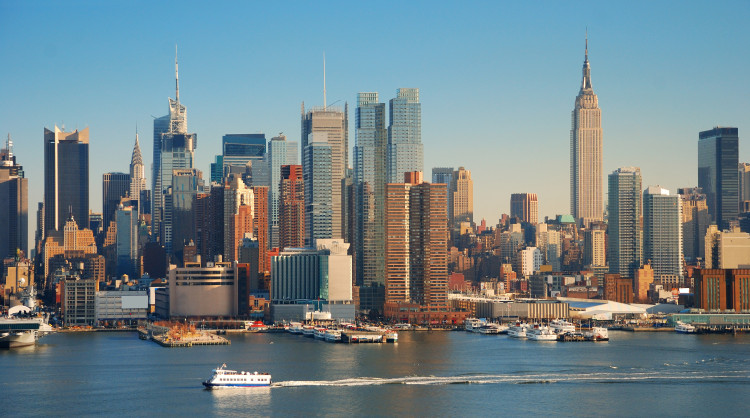 new york city with empire state building